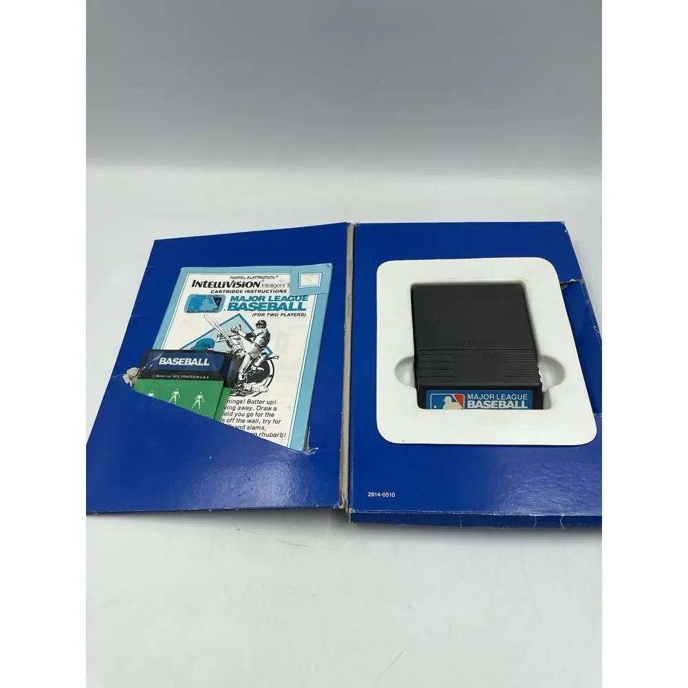 Vintage Intellivision MAJOR LEAGUE BASEBALL Video Game 1979 CIB Box Manual